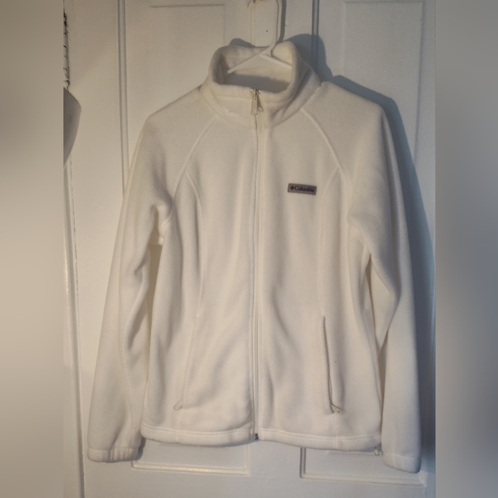 Women's White Columbia Full Zip Fleece Size Medium